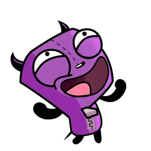 Стикер 25 Invader Zim - пришелец Зим