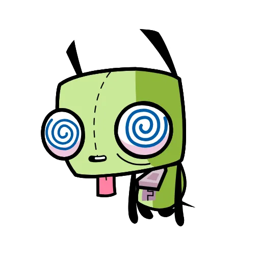 Стикер 16 Invader Zim - пришелец Зим