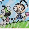 Стикер 51 🤩 Invader Zim
