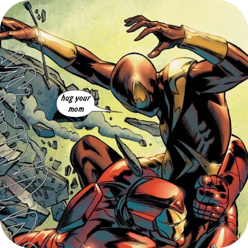 🫂 Стикер «Iron Spider Man» для Telegram