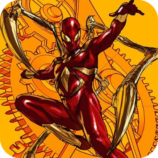 ☀ Стикер «Iron Spider Man» для Telegram