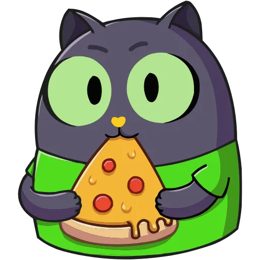 Стикер 28 Набор эмоджи с Котом из ВК в HD качестве