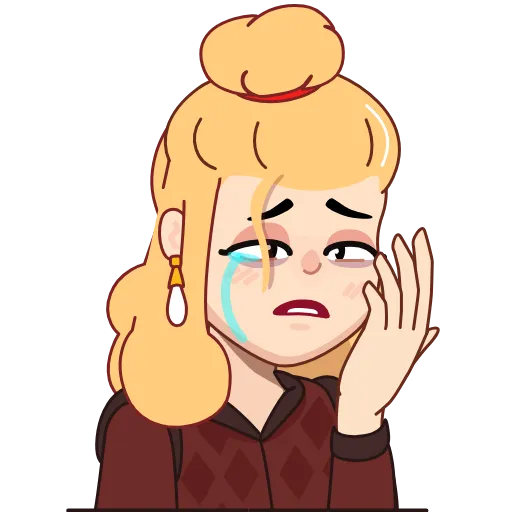 Стикер 4 🫣🌹😒😢😠😎