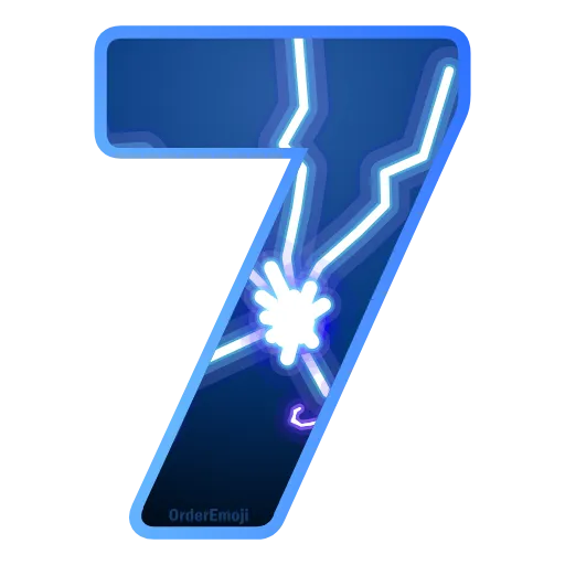 Стикер 35 Lightning #foradmins #decor #font