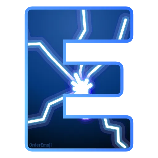 Стикер 6 Lightning #foradmins #decor #font