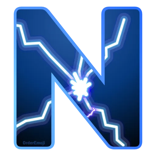 Стикер 15 Lightning #foradmins #decor #font