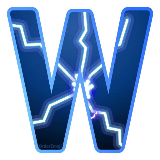 Стикер 24 Lightning #foradmins #decor #font