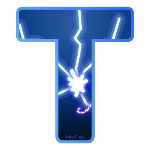 Стикер 21 Lightning #foradmins #decor #font