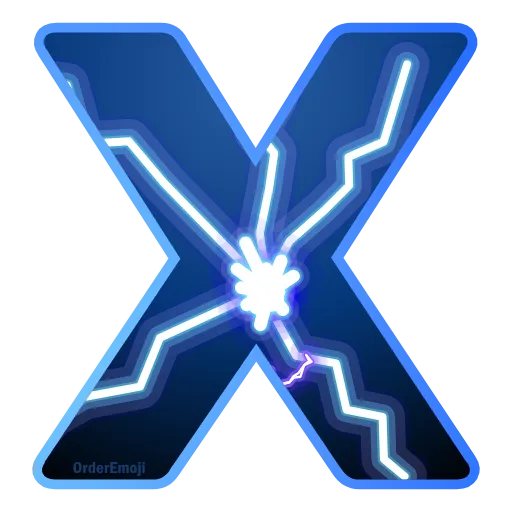 Стикер 25 Lightning #foradmins #decor #font