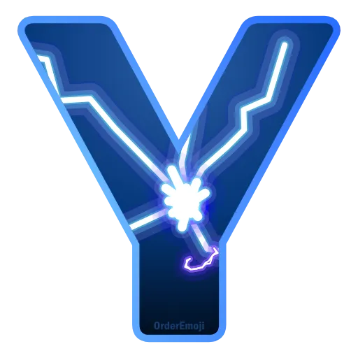 Стикер 26 Lightning #foradmins #decor #font