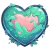 Стикер 17 💚 Набор эмоджи с изумрудным рандомчиком
