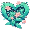 Стикер 19 💚 Набор эмоджи с изумрудным рандомчиком