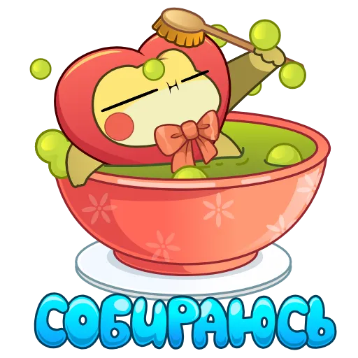 Стикер 6 Жаба Ивановна