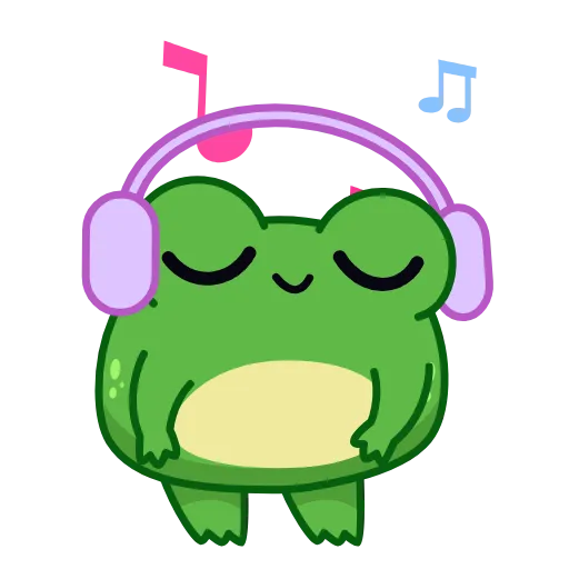 Стикер 16 🐸 Toad - анимированные смайлики с жабкой!