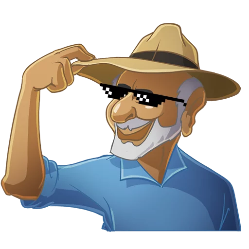 😎 Стикер «JacqueFresco» для Telegram