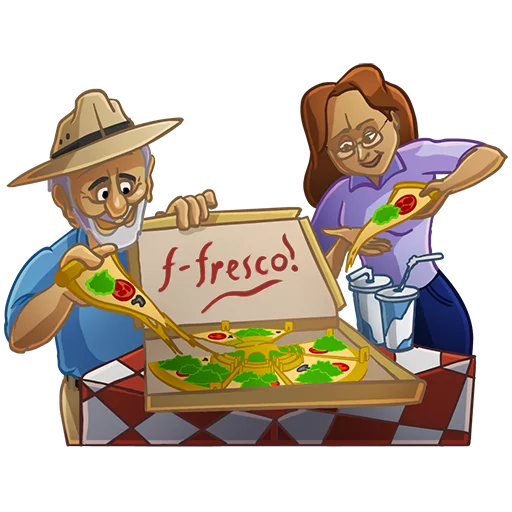 🍕 Стикер «JacqueFresco» для Telegram