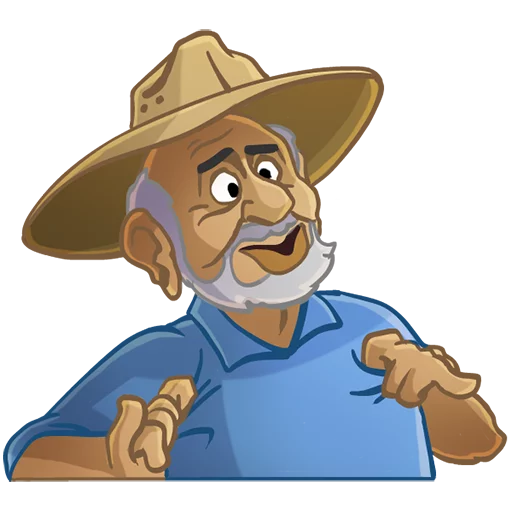 🙃 Стикер «JacqueFresco» для Telegram