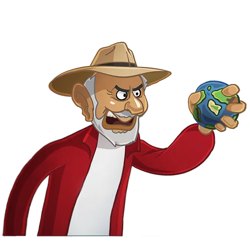 🌎 Стикер «JacqueFresco» для Telegram