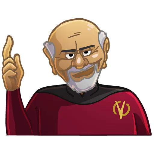 👆 Стикер «JacqueFresco» для Telegram