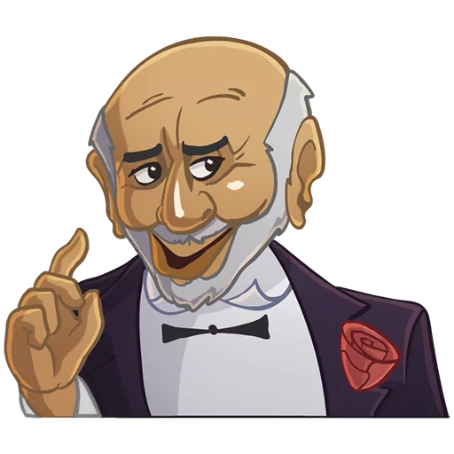 ☝ Стикер «JacqueFresco» для Telegram