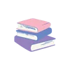 📚 Эмодзи «Минималистичный тонкий шрифт , два цвета» для Telegram