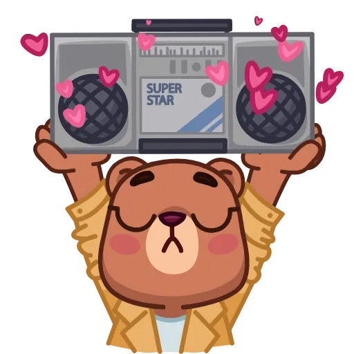 Стикер 20 Jo Bear