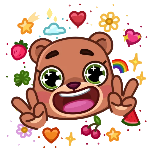 Стикер 19 Jo Bear