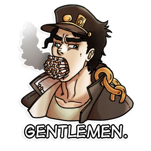 🚬 Стикер «JJBA Sticker pack» для Telegram