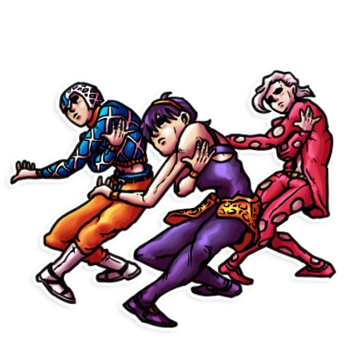 👯 Стикер «JJBA Sticker pack» для Telegram