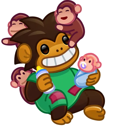 🐒 Стикер «Jolly Chimp» для Telegram