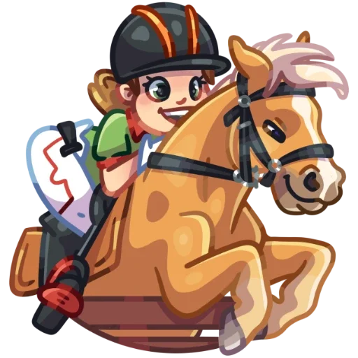 🏇 Стикер «КСПХ «ЮНА» для Telegram