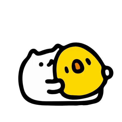 Стикер 13 Just White Cat Emoji - белый котик