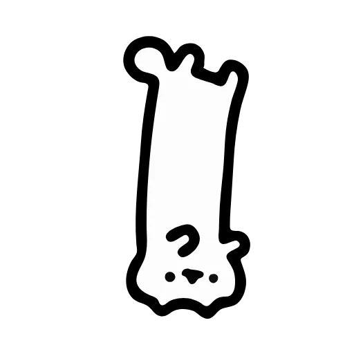 Стикер 7 Just White Cat Emoji - белый котик