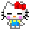 Стикер 5 🌟 Пиксельные Sanrio, Hello Kitty, для статусов