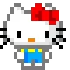 Стикер 6 🌟 Пиксельные Sanrio, Hello Kitty, для статусов