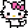 Стикер 20 🌟 Пиксельные Sanrio, Hello Kitty, для статусов