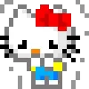 Стикер 7 🌟 Пиксельные Sanrio, Hello Kitty, для статусов