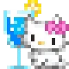 Стикер 23 🌟 Пиксельные Sanrio, Hello Kitty, для статусов