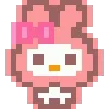 Стикер 48 🌟 Пиксельные Sanrio, Hello Kitty, для статусов