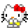 Стикер 4 🌟 Пиксельные Sanrio, Hello Kitty, для статусов