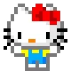 Стикер 2 🌟 Пиксельные Sanrio, Hello Kitty, для статусов