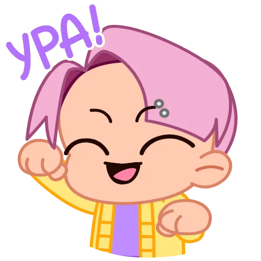 🥳 Эмодзи «K-Pop Boys» для Telegram