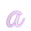 🤩 Эмодзи «Розовые буквы, большие и маленькие» для Telegram