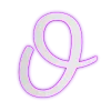 🤩 Эмодзи «Розовые буквы, большие и маленькие» для Telegram