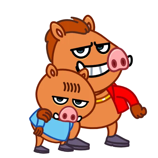 🫂 Эмодзи «Кабанчик» для Telegram