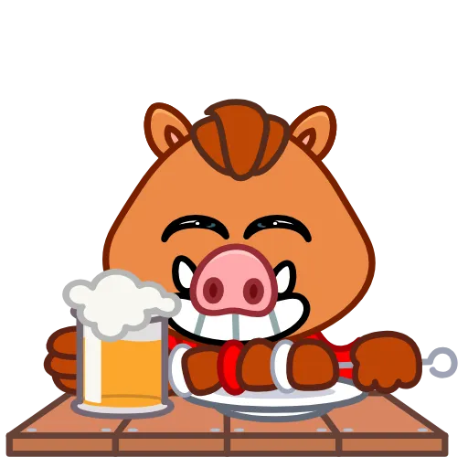 🍺 Эмодзи «Кабанчик» для Telegram
