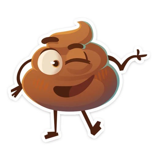 😉 Стикер «Какашечка» для Telegram