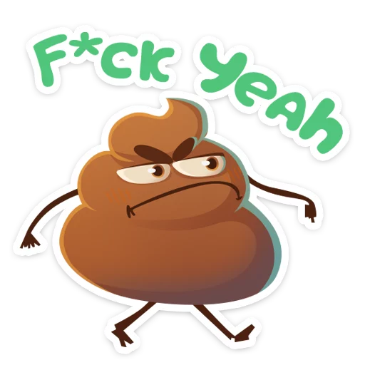 🖕 Стикер «Какашечка» для Telegram