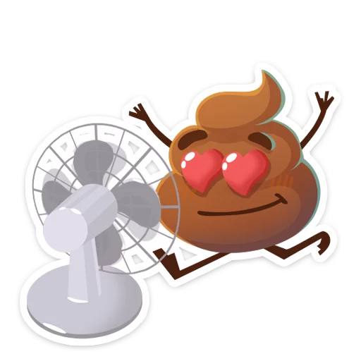 😍 Стикер «Какашечка» для Telegram