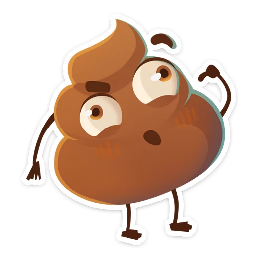 😶 Стикер «Какашечка» для Telegram